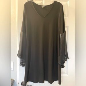 MSK evening dress/tunic with gorgeous flowing sleeves. Size L